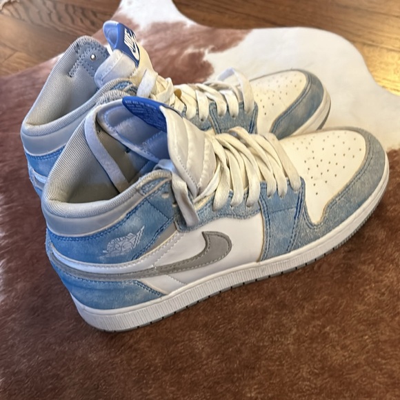 Jordan 1 Retro High Hyper Royal Smoke Grey - Size 7Y / Mens 7 / Womens 8.5 - Picture 5 of 9